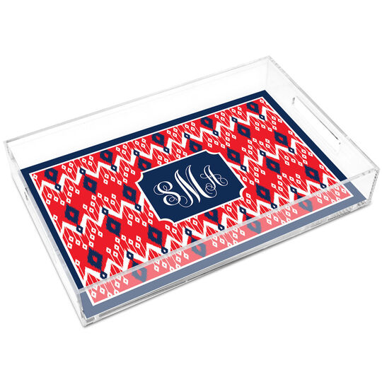 Americana Bandana Lucite Tray